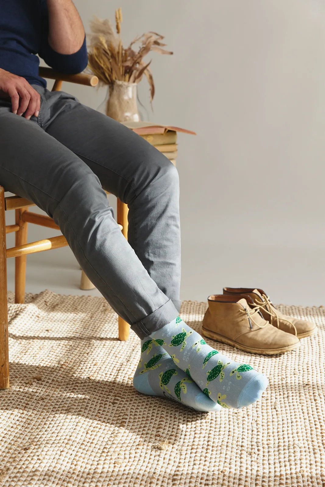Sock ~ Turtle ~ Blue