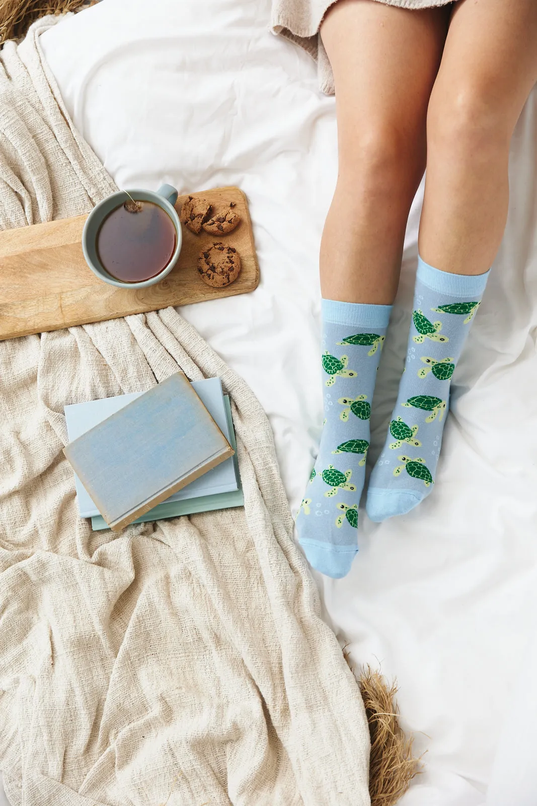 Sock ~ Turtle ~ Blue