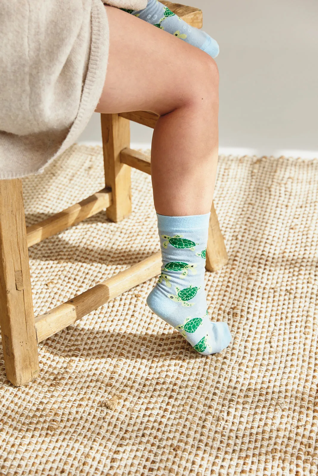 Sock ~ Turtle ~ Blue