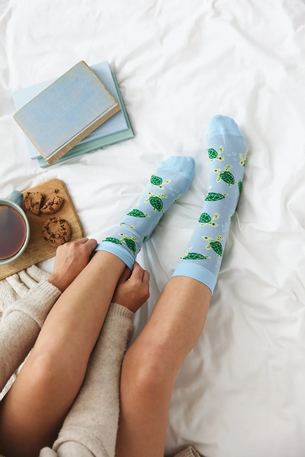 Sock ~ Turtle ~ Blue