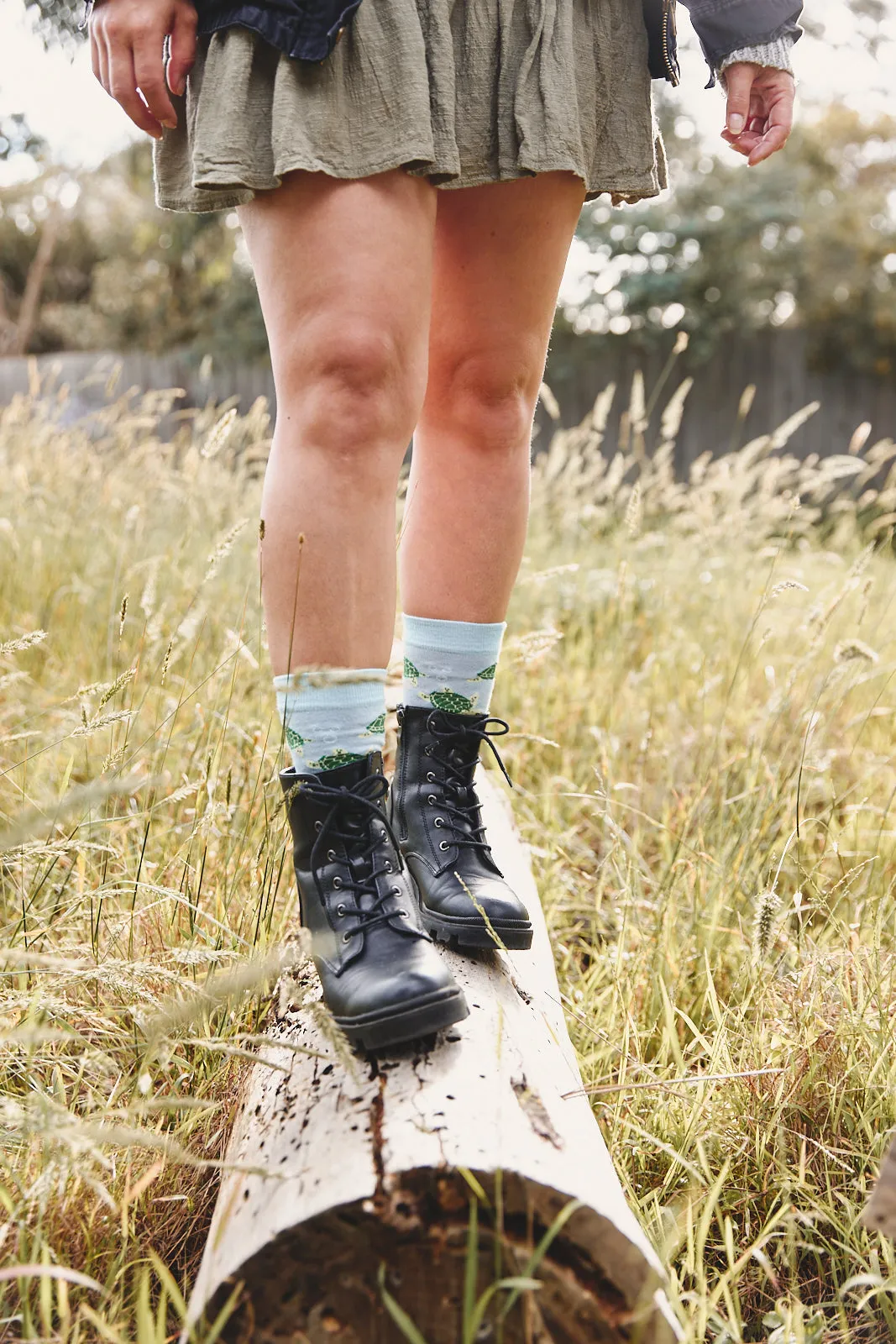 Sock ~ Turtle ~ Blue