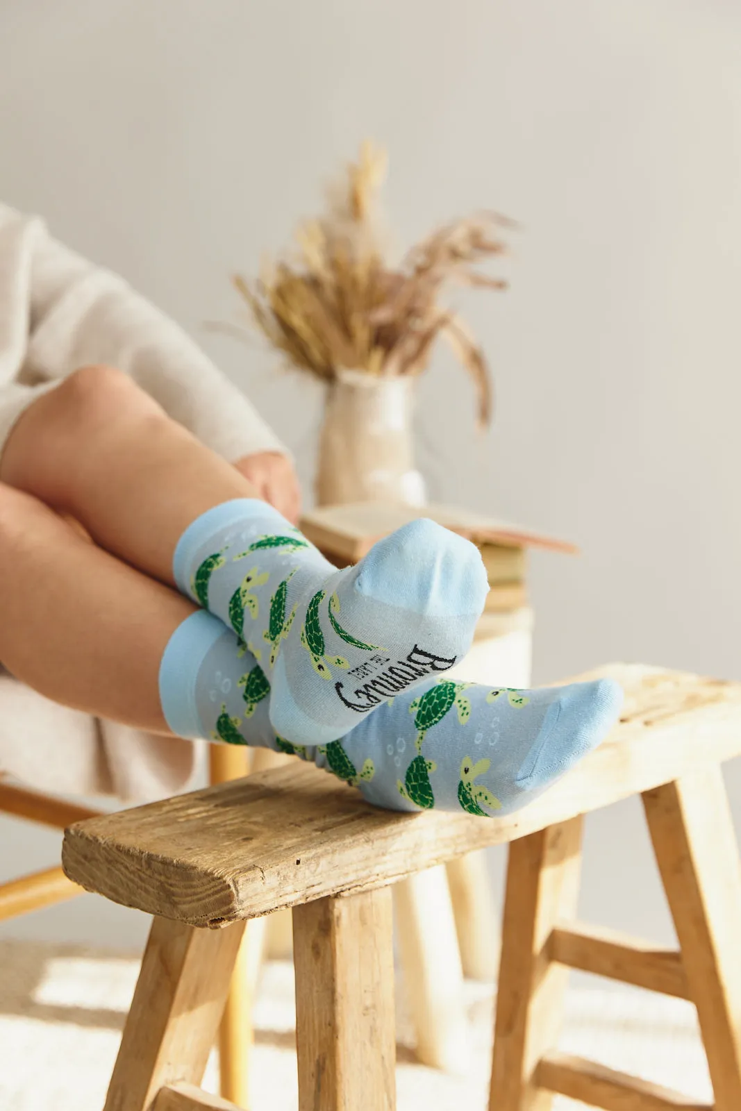 Sock ~ Turtle ~ Blue