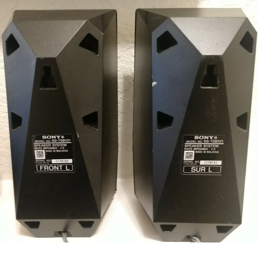 SONY SS-TSB121 3 Ohms Home Theater Surround Speakers - Foreign Used