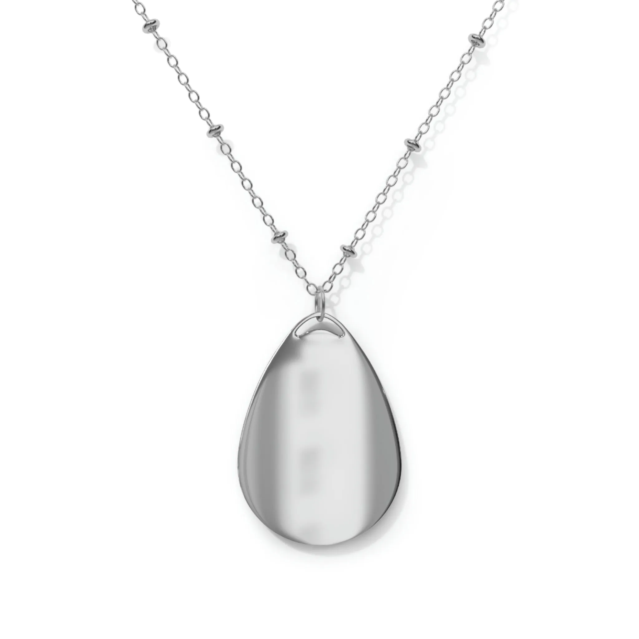 Sun and moon Oval Necklace