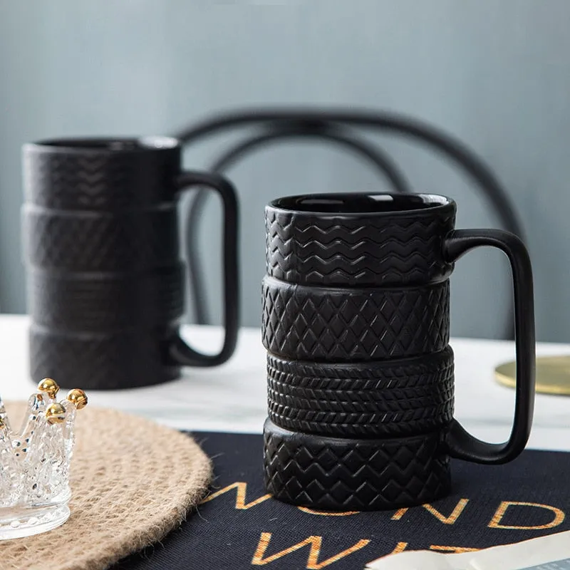 Tire Mug with Wrench Handle