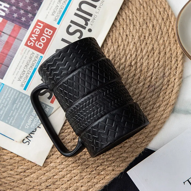 Tire Mug with Wrench Handle