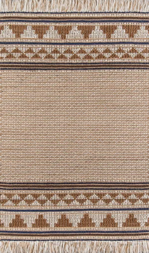 Transitional Hand Woven Off-White Rug