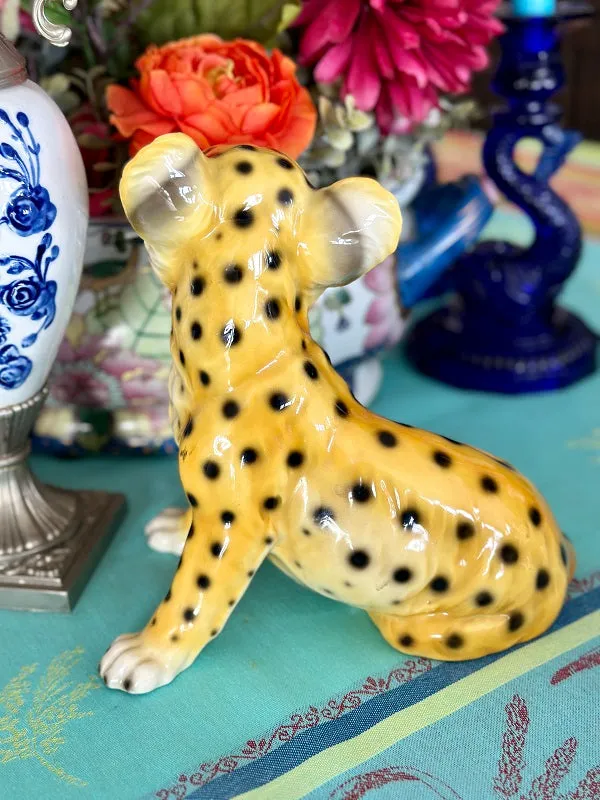 Vintage Lion Cub -Porcelain, Italy