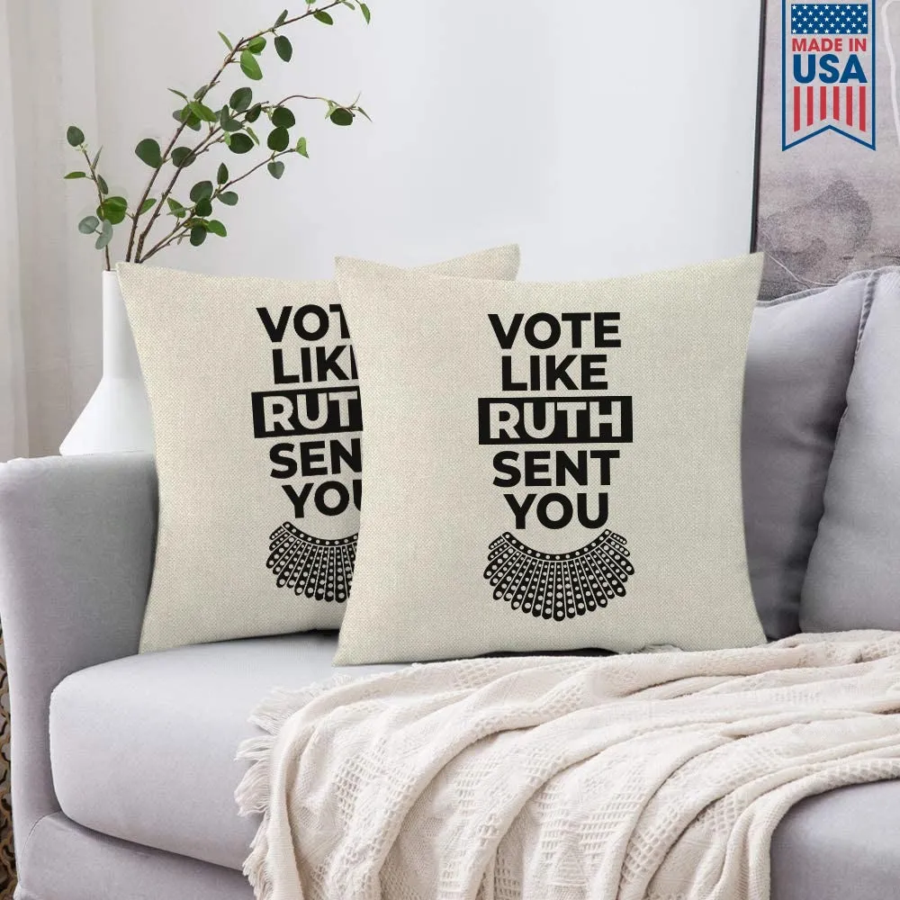 Vote Like Ruth Sent You Square Pillow PIL395