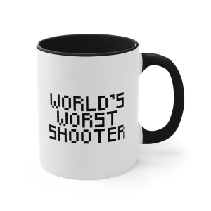 World's Worst Shooter Accent Coffee Mug, 11oz