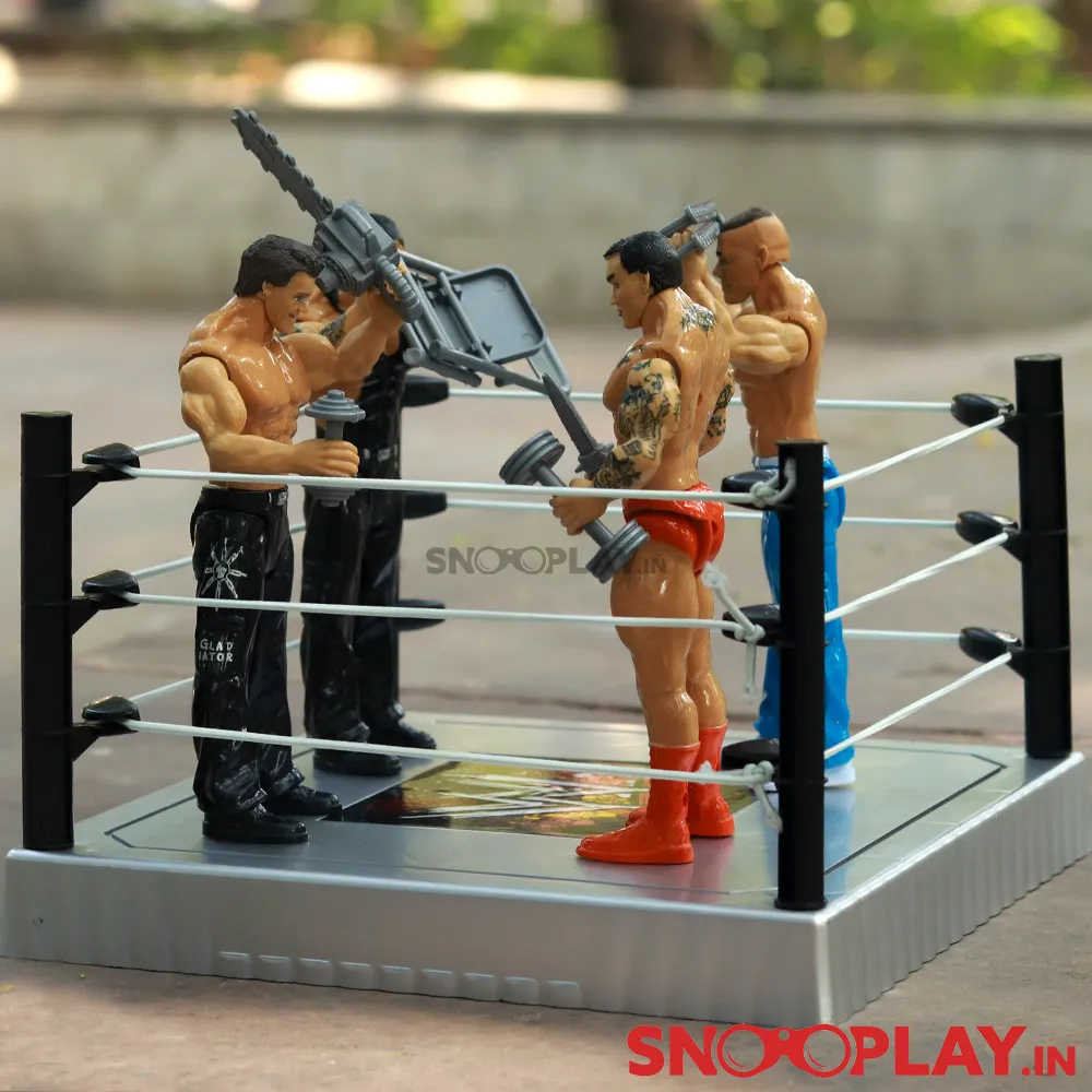 WWF Action Figures Set with Ring