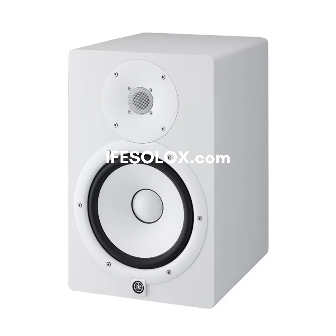 Yamaha HS8 Dual (2-Way) 8" Bass Reflex Bi-amplified Near Field Active Studio Monitors (White) - Brand New