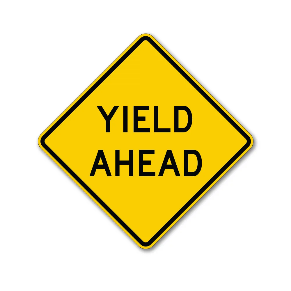 Yield Ahead Traffic Sign